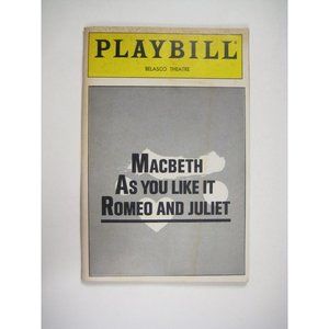 Macbeth As You Like it Romeo and Juliet Playbill May 1987 Estelle Parsons